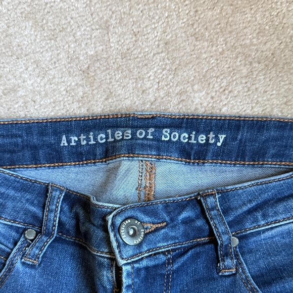 Articles Of Society Dark Blue Skinny Jeans - Picture 2 of 6